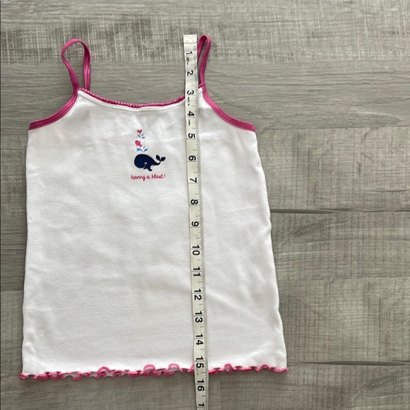 White and Pink Kids Tank Top - Picture 6 of 7